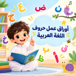 أوراق عمل حروف الحروف اللغة العربية